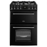Belling Farmhouse 60cm 4 Burner Gas Hob Double Oven Dual Fuel Mini Range Cooker
