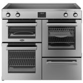 Belling Cookcentre 100cm 5 Zone Induction Hob Double Oven Electric Range Cooker