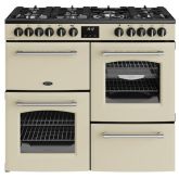 Belling Farmhouse 100cm 7 Burner Gas Hob Double Oven Dual Fuel Range Cooker
