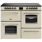 Belling Farmhouse 110cm 5 Zone Ceramic Hob Double Oven Electric Range Cooker