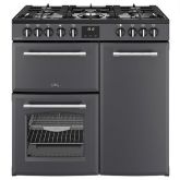 Belling Farmhouse 90cm 5 Burner Gas Hob Double Oven Dual Fuel Range Cooker
