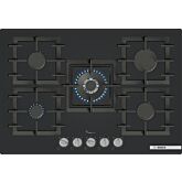 Bosch Series 6 PPQ7A6I40 75cm 5 Burner Black Gas on Glass Hob