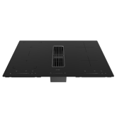 CDA HNE81FR 80cm Four Zone Induction Hob with Built-In Down Draft Extractor Fan