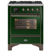 ILVE Majestic Milano 70cm 4 Burner Gas Hob Single Oven Dual Fuel Range Cooker
