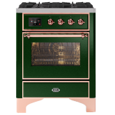 ILVE Majestic Milano 70cm 4 Burner Gas Hob Single Oven Dual Fuel Range Cooker