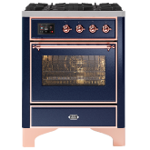ILVE Majestic Milano 70cm 4 Burner Gas Hob Single Oven Dual Fuel Range Cooker