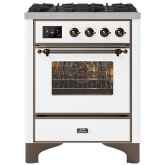 ILVE Majestic Milano 70cm 4 Burner Gas Hob Single Oven Dual Fuel Range Cooker