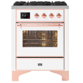 ILVE Majestic Milano 70cm 4 Burner Gas Hob Single Oven Dual Fuel Range Cooker