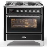 ILVE Majestic Milano 90cm 6 Burner Gas Hob Single Oven Dual Fuel Range Cooker