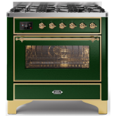 ILVE Majestic Milano 90cm 6 Burner Gas Hob Single Oven Dual Fuel Range Cooker