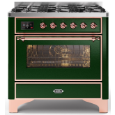 ILVE Majestic Milano 90cm 6 Burner Gas Hob Single Oven Dual Fuel Range Cooker