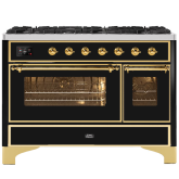 ILVE Majestic Milano 120cm 7 Burner Gas Hob Double Oven Dual Fuel Range Cooker