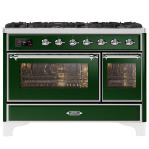 ILVE Majestic Milano 120cm 7 Burner Gas Hob Double Oven Dual Fuel Range Cooker