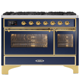 ILVE Majestic Milano 120cm 7 Burner Gas Hob Double Oven Dual Fuel Range Cooker