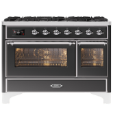 ILVE Majestic Milano 120cm 7 Burner Gas Hob Double Oven Dual Fuel Range Cooker