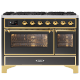 ILVE Majestic Milano 120cm 7 Burner Gas Hob Double Oven Dual Fuel Range Cooker
