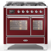 ILVE Majestic Milano 100cm 6 Burner Gas Hob Double Oven Dual Fuel Range Cooker