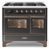 ILVE Majestic Milano 100cm 6 Burner Gas Hob Double Oven Dual Fuel Range Cooker