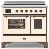 ILVE Majestic Milano 100cm 6 Zone Induction Hob Twin Oven Electric Range Cooker