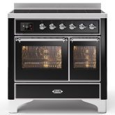 ILVE Majestic Milano 100cm 6 Zone Induction Hob Twin Oven Electric Range Cooker