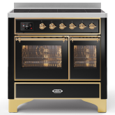 ILVE Majestic Milano 100cm 6 Zone Induction Hob Twin Oven Electric Range Cooker