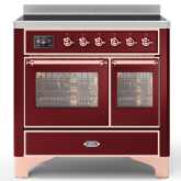 ILVE Majestic Milano 100cm 6 Zone Induction Hob Twin Oven Electric Range Cooker