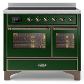ILVE Majestic Milano 100cm 6 Zone Induction Hob Twin Oven Electric Range Cooker