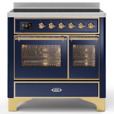 ILVE Majestic Milano 100cm 6 Zone Induction Hob Twin Oven Electric Range Cooker