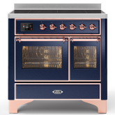 ILVE Majestic Milano 100cm 6 Zone Induction Hob Twin Oven Electric Range Cooker