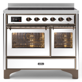 ILVE Majestic Milano 100cm 6 Zone Induction Hob Twin Oven Electric Range Cooker