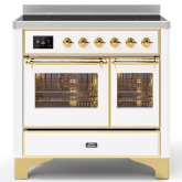 ILVE Majestic Milano 100cm 6 Zone Induction Hob Twin Oven Electric Range Cooker