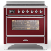ILVE Majestic Milano 90cm 6 Zone Induction Hob Single Oven Electric Range Cooker
