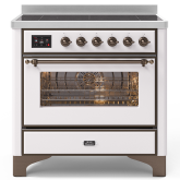 ILVE Majestic Milano 90cm 6 Zone Induction Hob Single Oven Electric Range Cooker