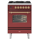 ILVE Milano 60cm 4 Burner Gas Hob Single Oven Dual Fuel Mini Range Cooker