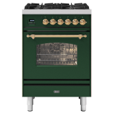 ILVE Milano 60cm 4 Burner Gas Hob Single Oven Dual Fuel Mini Range Cooker