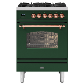 ILVE Milano 60cm 4 Burner Gas Hob Single Oven Dual Fuel Mini Range Cooker