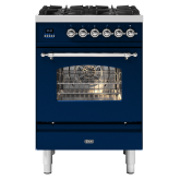ILVE Milano 60cm 4 Burner Gas Hob Single Oven Dual Fuel Mini Range Cooker