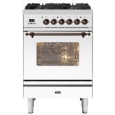 ILVE Milano 60cm 4 Burner Gas Hob Single Oven Dual Fuel Mini Range Cooker