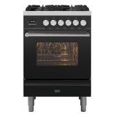 ILVE Roma 60cm 4 Burner Gas Hob Single Oven Dual Fuel Mini Range Cooker