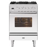 ILVE Roma 60cm 4 Burner Gas Hob Single Oven Dual Fuel Mini Range Cooker
