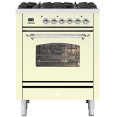 ILVE Milano 70cm 4 Burner Gas Hob Single Oven Dual Fuel Mini Range Cooker