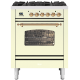 ILVE Milano 70cm 4 Burner Gas Hob Single Oven Dual Fuel Mini Range Cooker