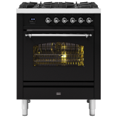 ILVE Milano 70cm 4 Burner Gas Hob Single Oven Dual Fuel Mini Range Cooker
