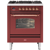 ILVE Milano 70cm 4 Burner Gas Hob Single Oven Dual Fuel Mini Range Cooker