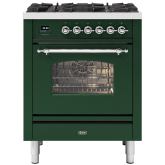 ILVE Milano 70cm 4 Burner Gas Hob Single Oven Dual Fuel Mini Range Cooker
