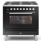 ILVE Roma 90cm 6 Burner Gas Hob Single Oven Dual Fuel Range Cooker