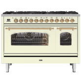 ILVE Milano 120cm 7 Burner Gas Hob Double Oven Dual Fuel Range Cooker