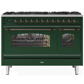 ILVE Milano 120cm 7 Burner Gas Hob Double Oven Dual Fuel Range Cooker