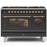 ILVE Milano 120cm 7 Burner Gas Hob Double Oven Dual Fuel Range Cooker