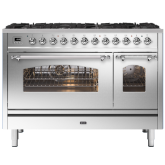 ILVE Milano 120cm 7 Burner Gas Hob Double Oven Dual Fuel Range Cooker